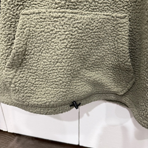 Victoria Secret PINK Green Sherpa 1/4 Zip Jacket - Picture 7 of 13